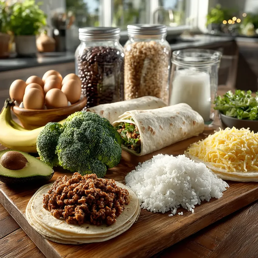 $40 weekly meal prep groceries on table