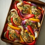 Chicken and veggie sheet pan meal prep