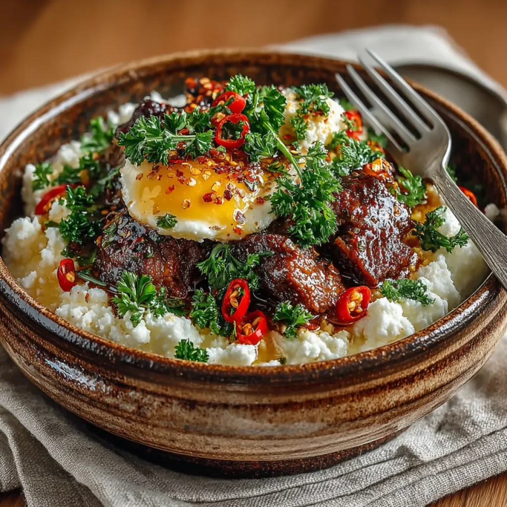 serving beef cottage cheese bowl recipe