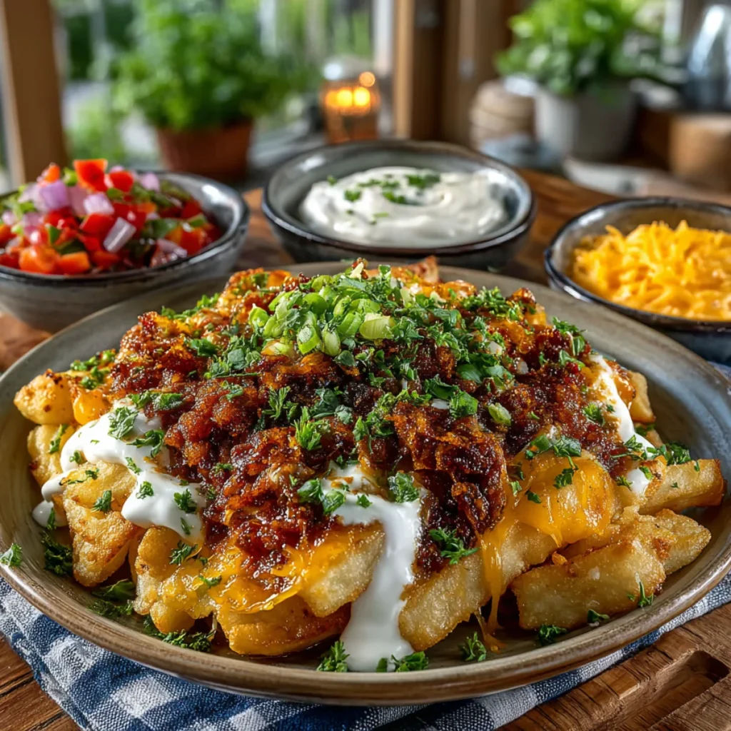 serving louisiana voodoo fries recipe